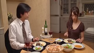 Aggressive fucking of her Japanese pussy makes the girl cum