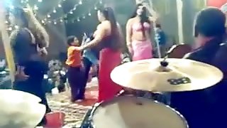 Sensual belly-dancers get caught on my hidden cam at a party